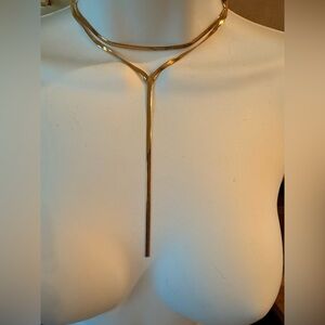 Herringbone Gold Necklace